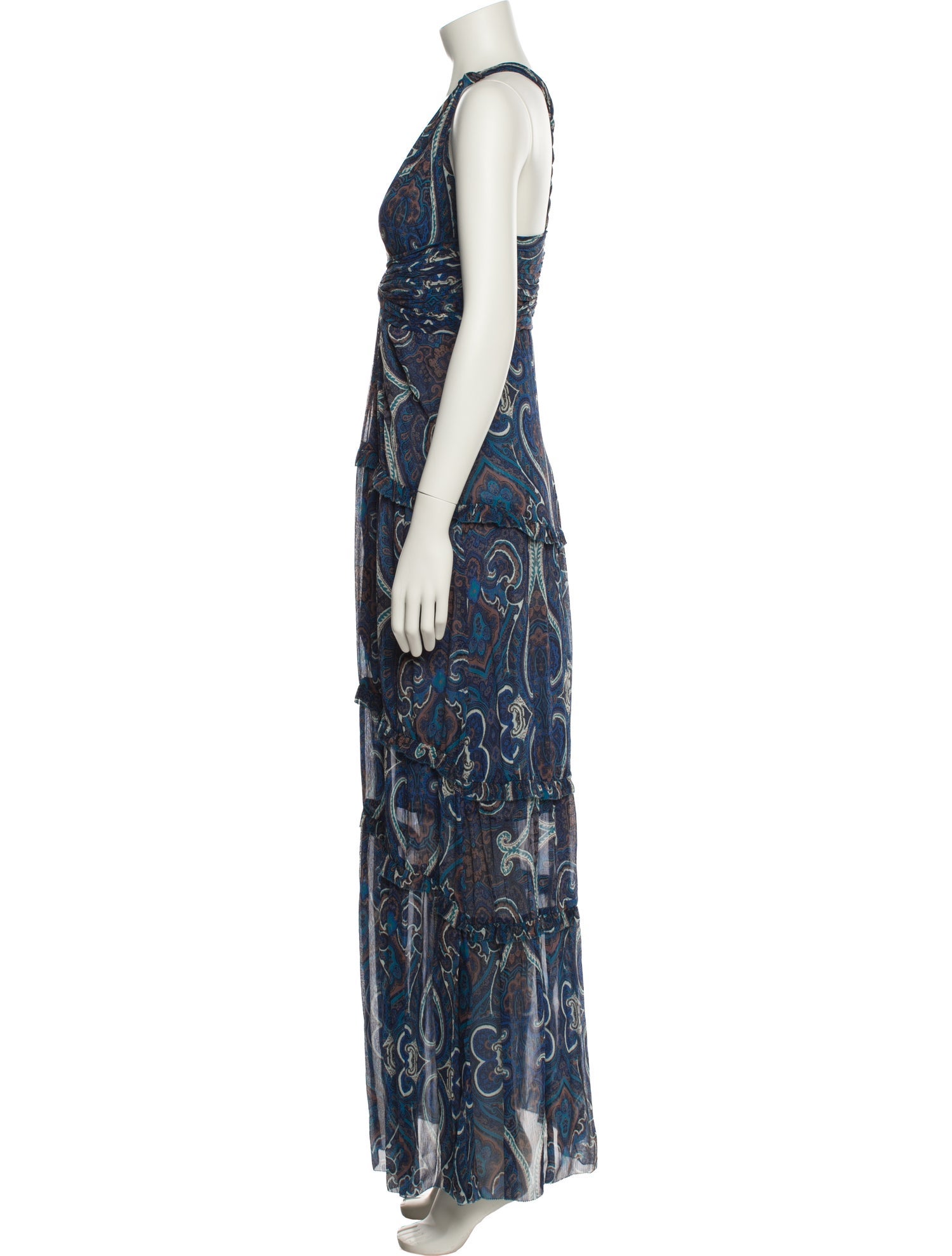 Intermix Paisley Print Long Dress