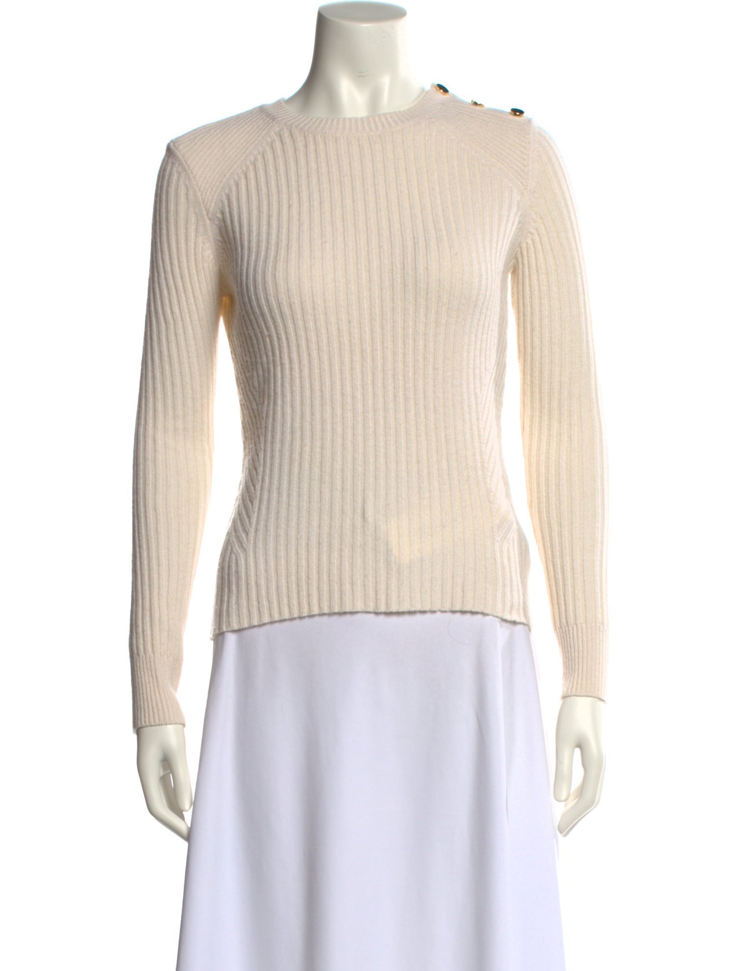 Intermix Wool Bateau Neckline Sweater