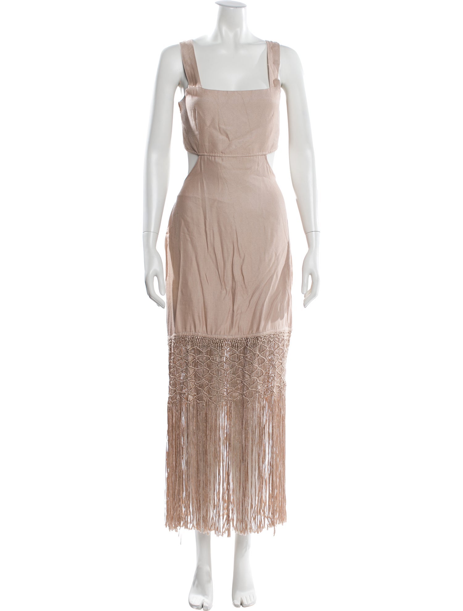 Intermix Square Neckline Long Dress