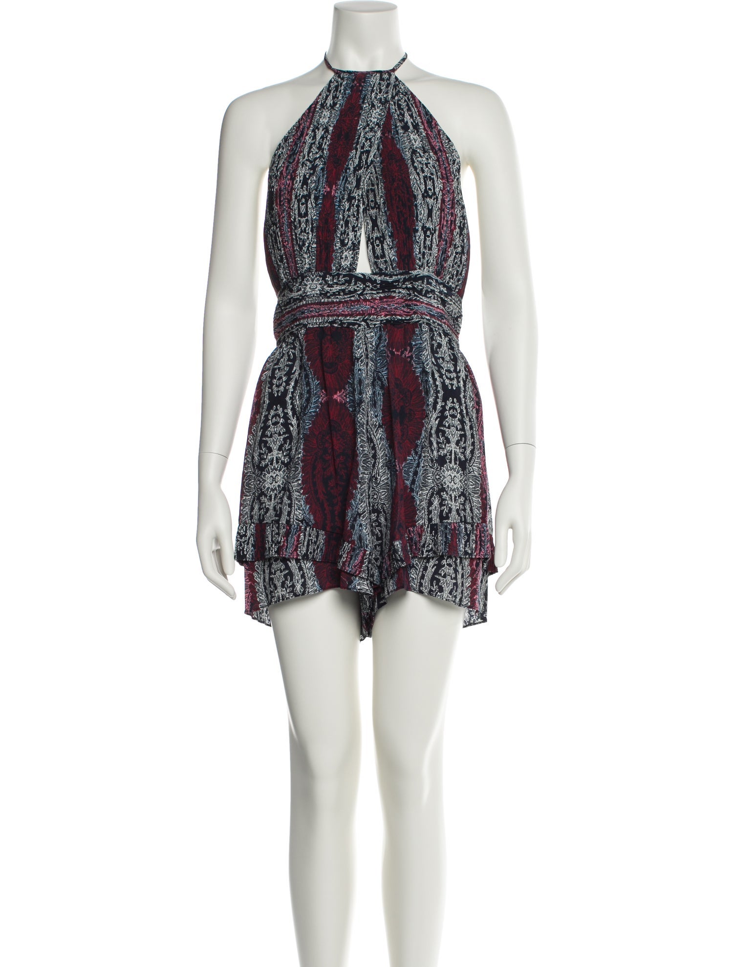 Intermix Silk Printed Romper w/ Tags