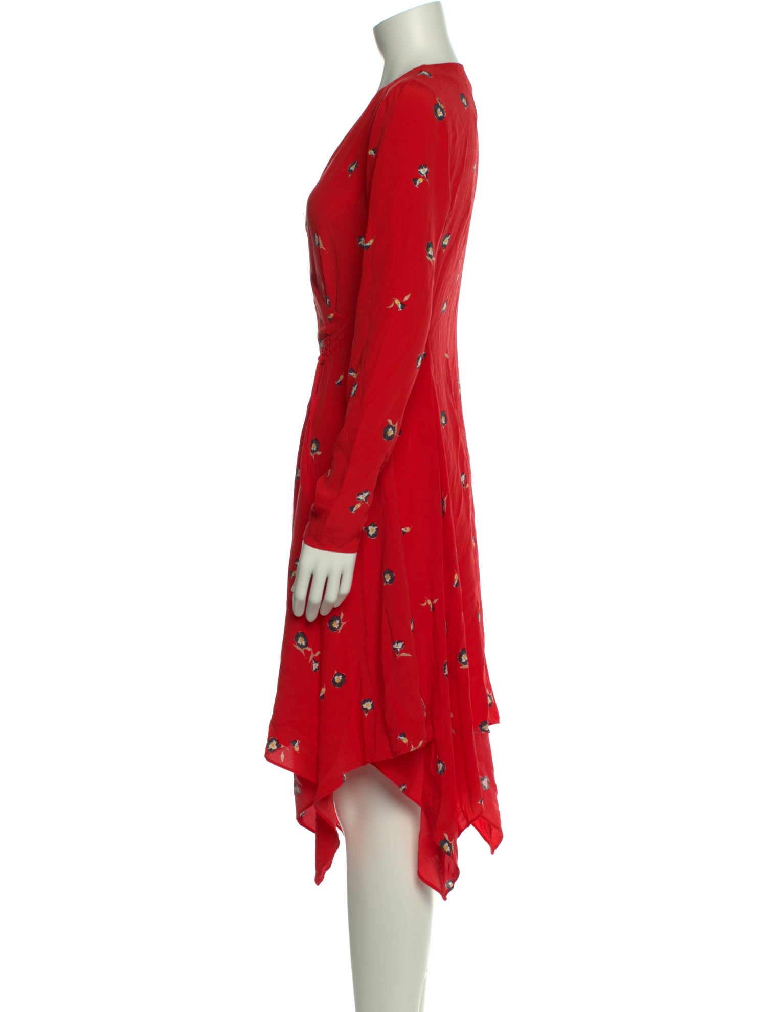 Intermix Silk Midi Length Dress