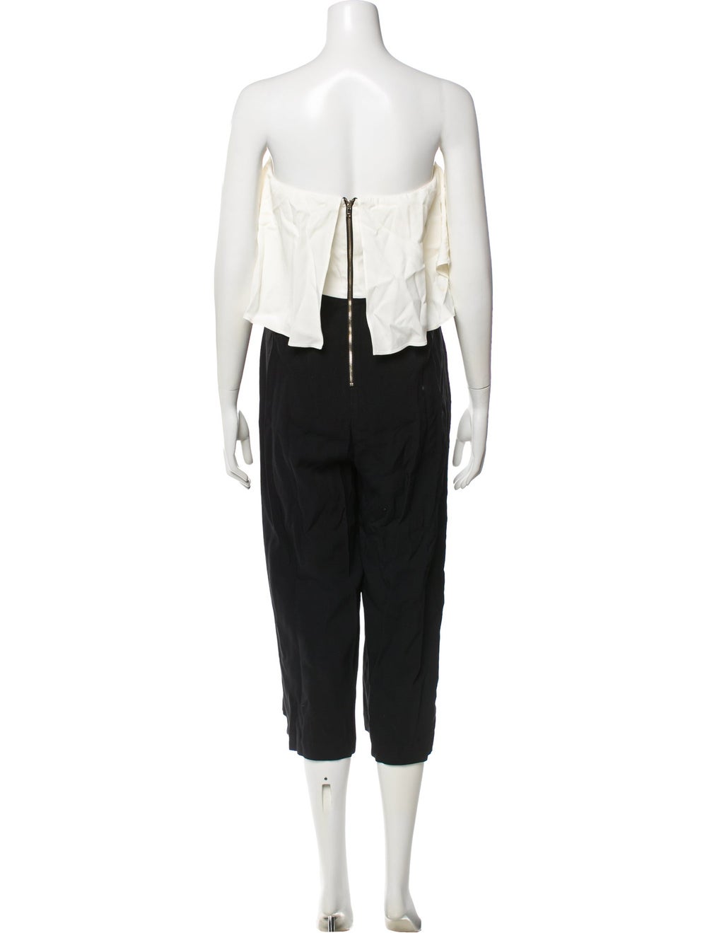 Intermix Colorblock Pattern Strapless Jumpsuit - image 3