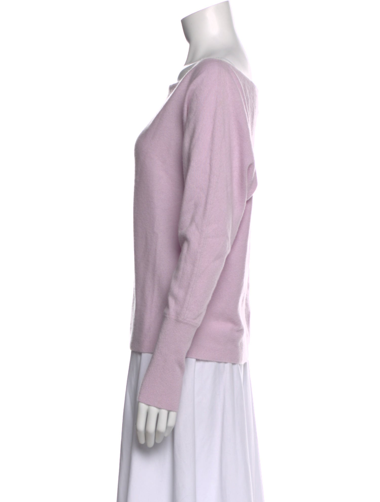 Intermix Cashmere Bateau Neckline Sweater