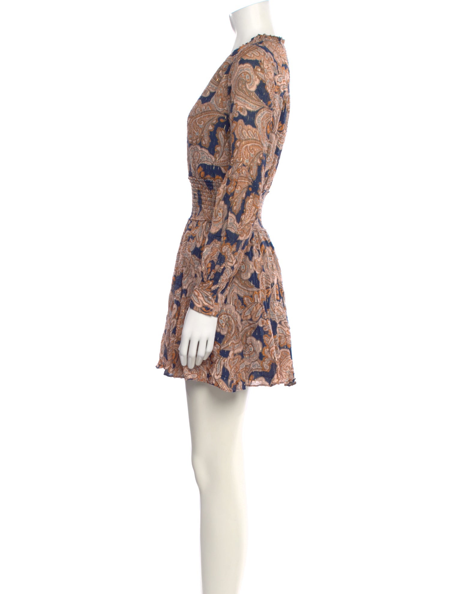 Intermix Paisley Print Mini Dress