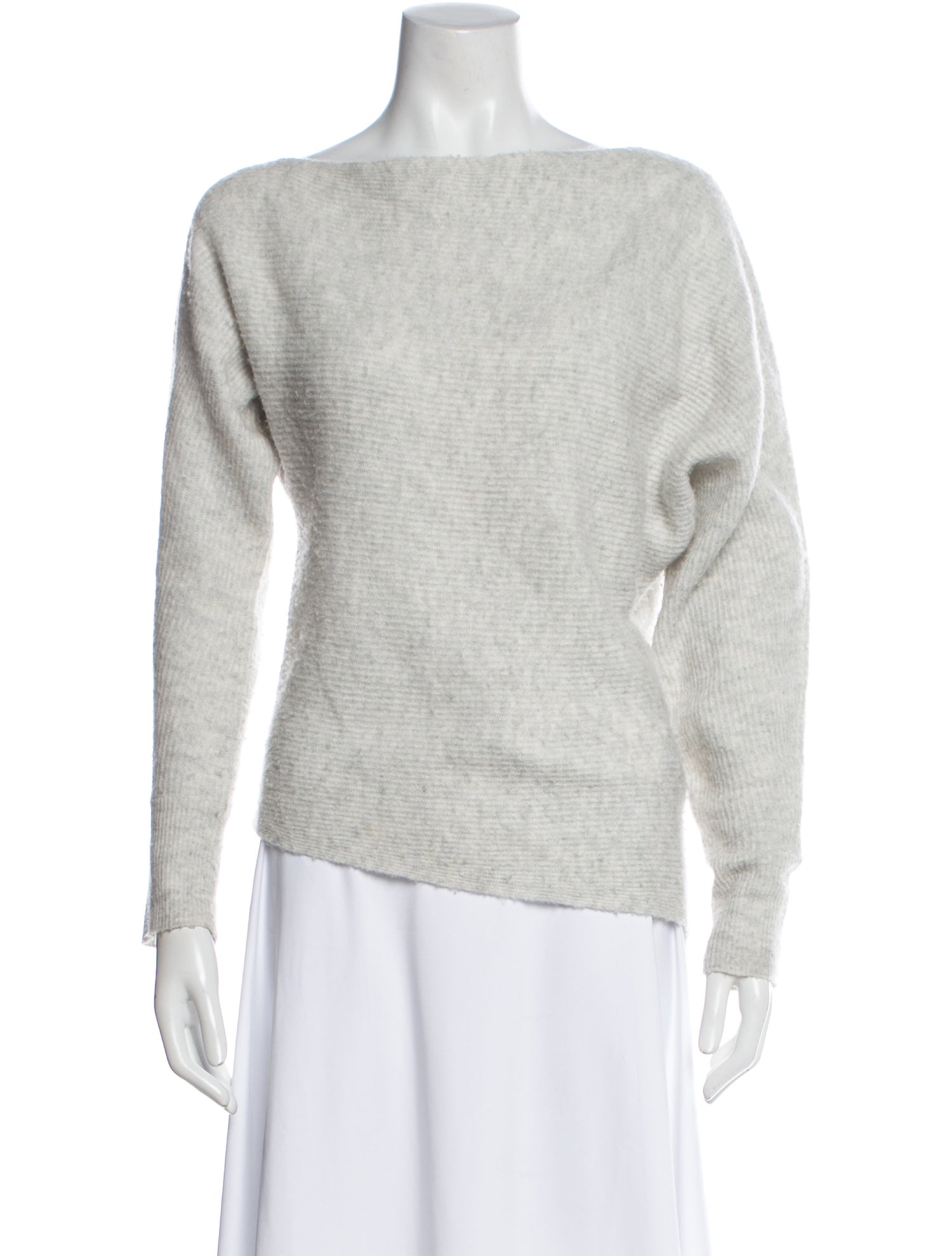 Intermix Wool Bateau Neckline Sweater