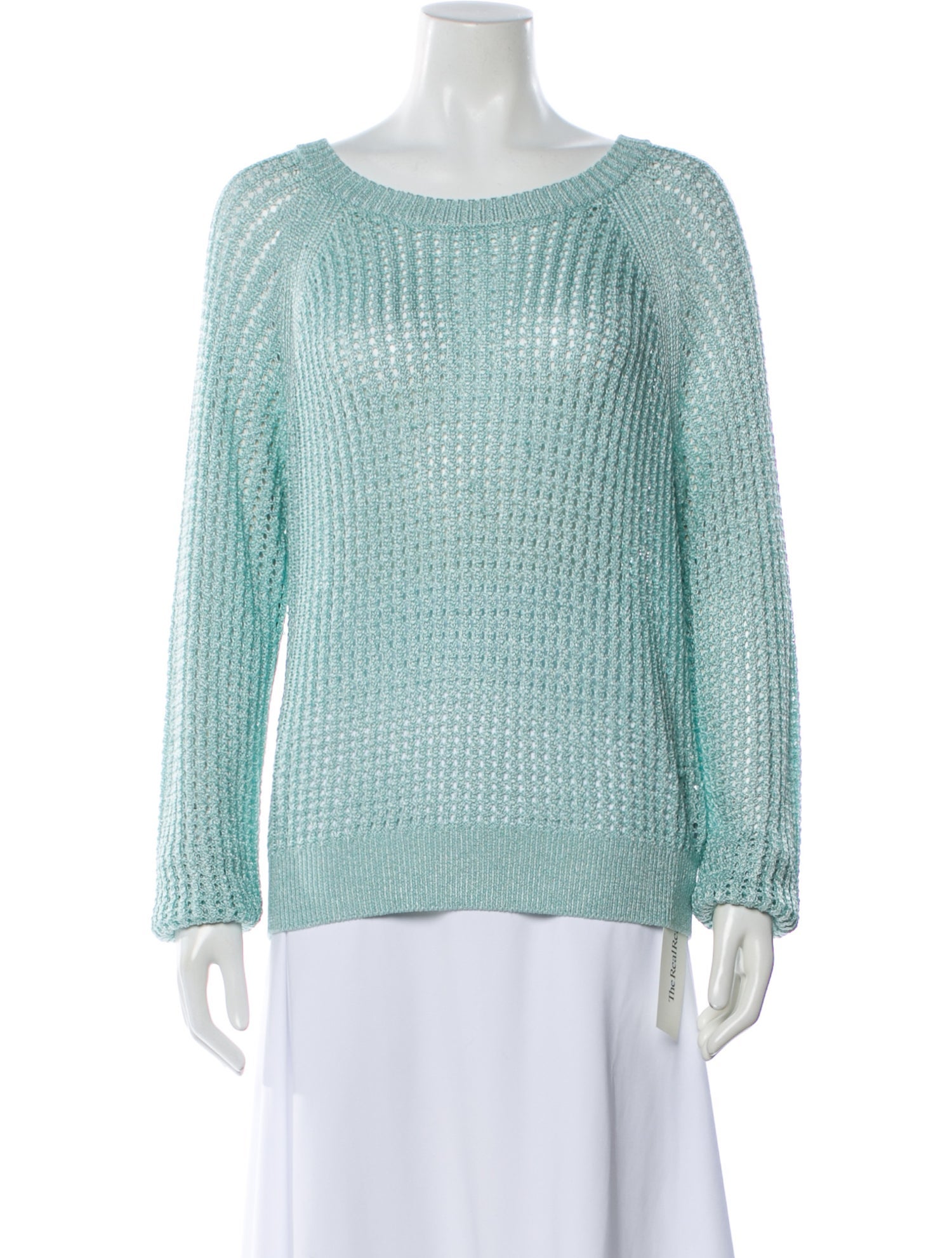 Intermix Scoop Neck Sweater