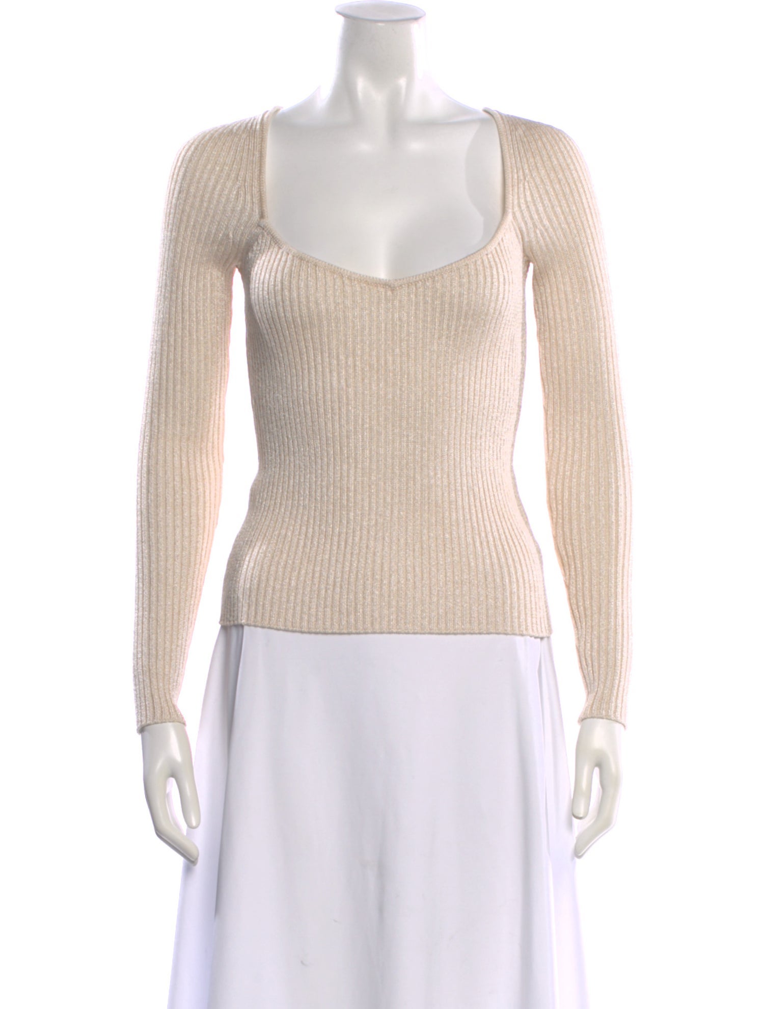Intermix Scoop Neck Sweater