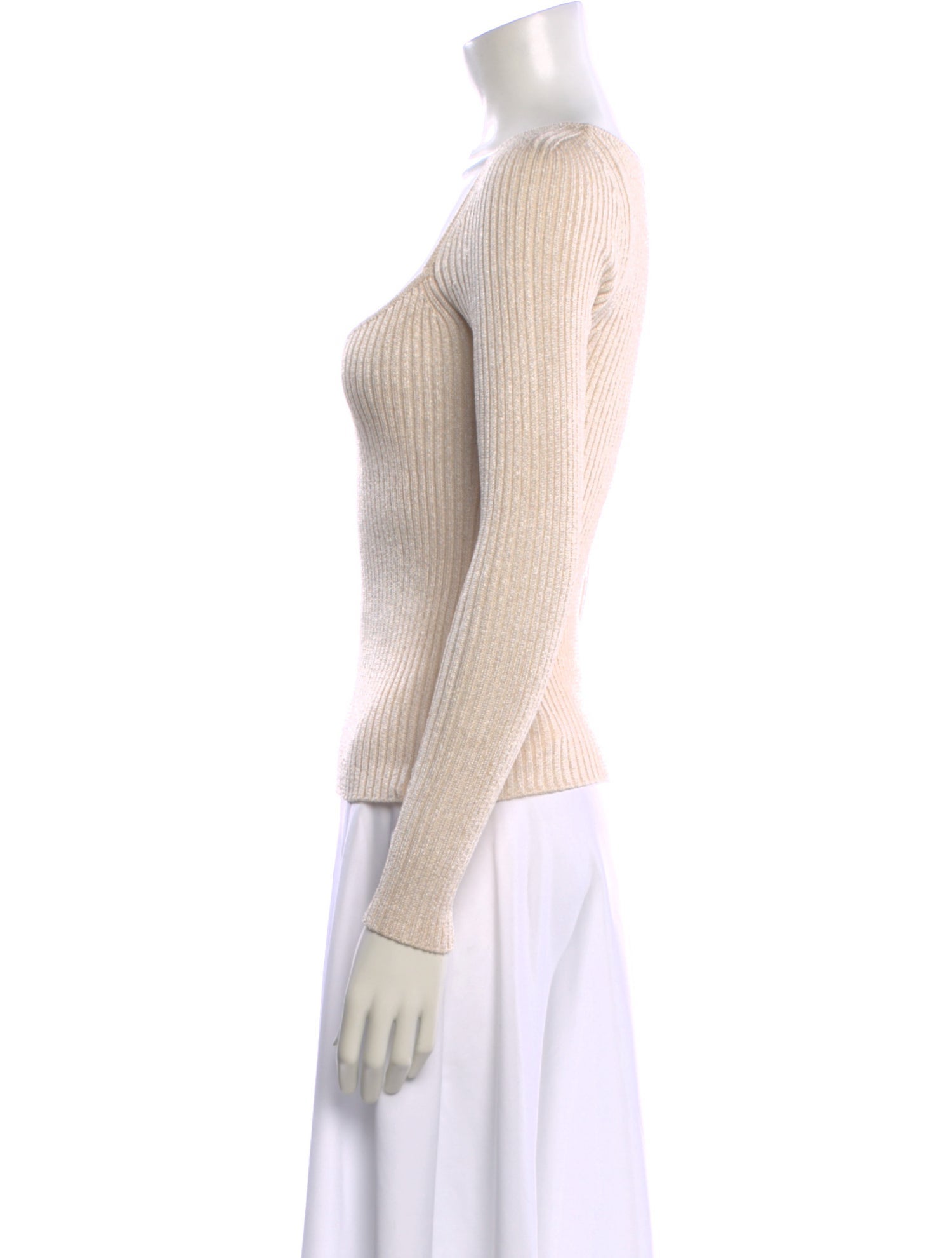 Intermix Scoop Neck Sweater