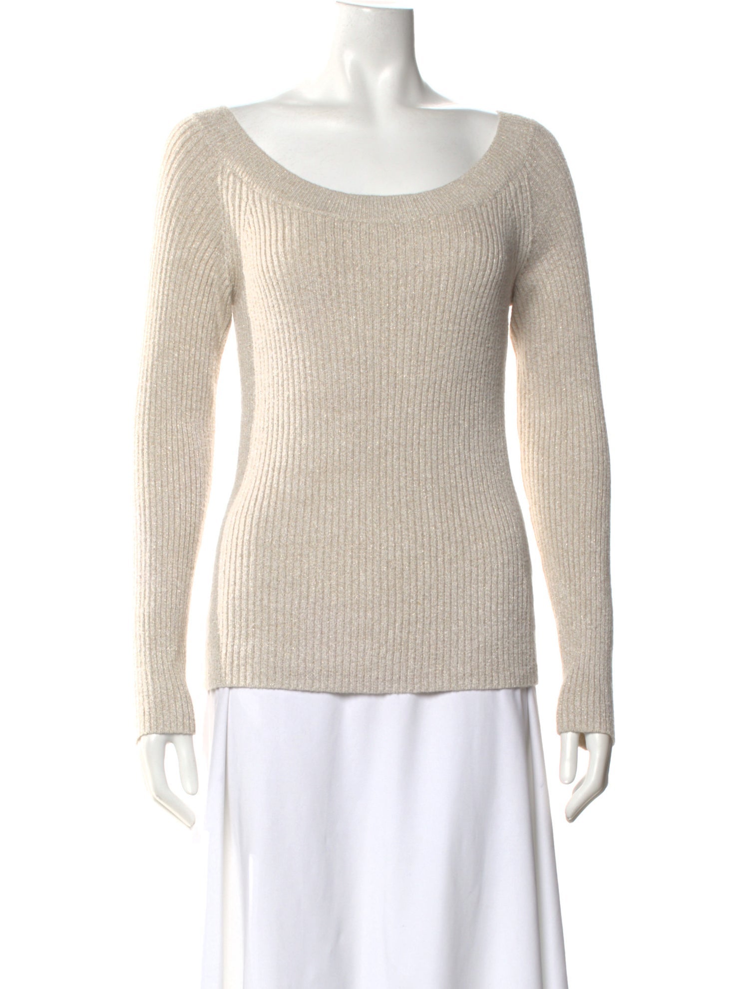 Intermix Scoop Neck Sweater