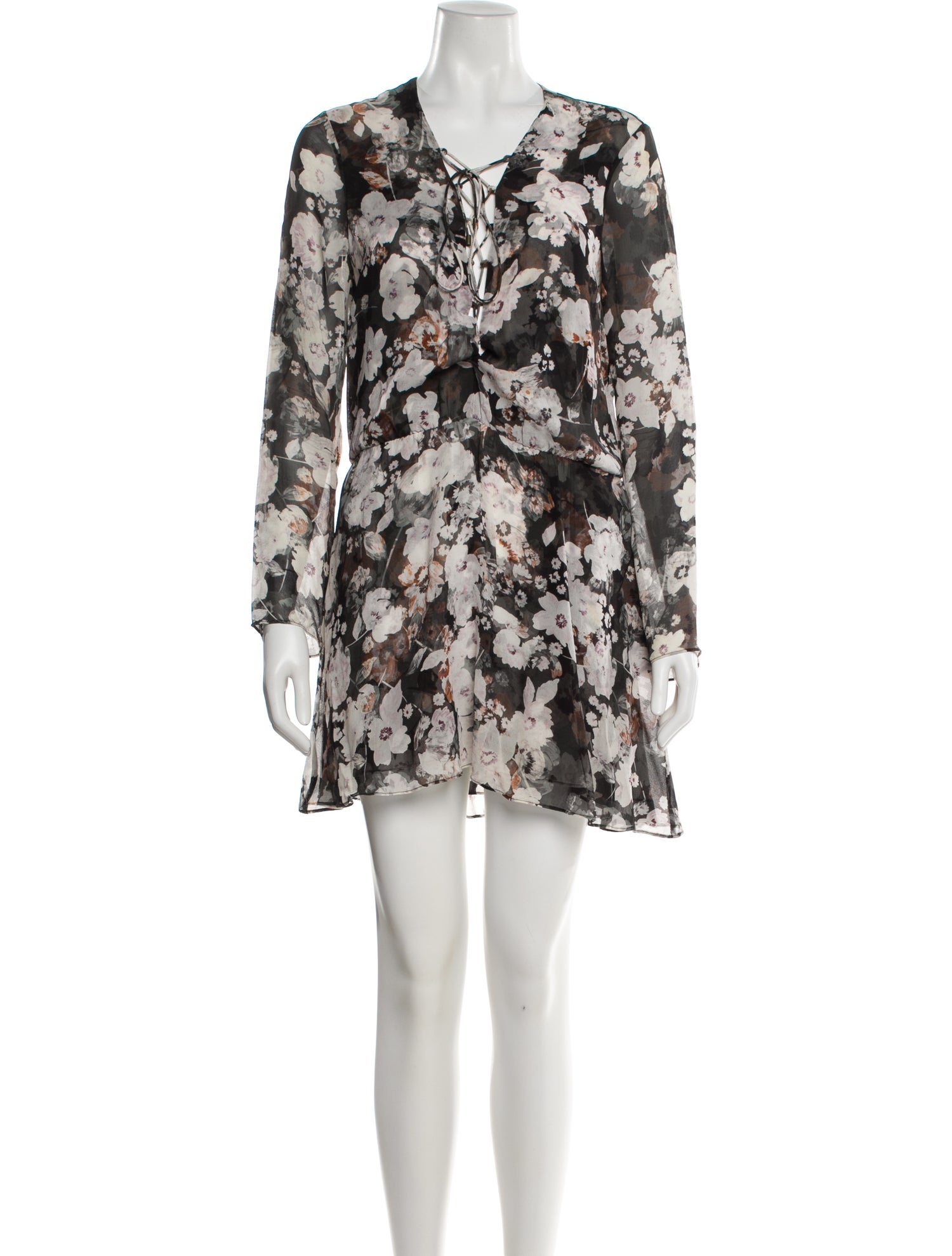 Intermix Silk Mini Dress