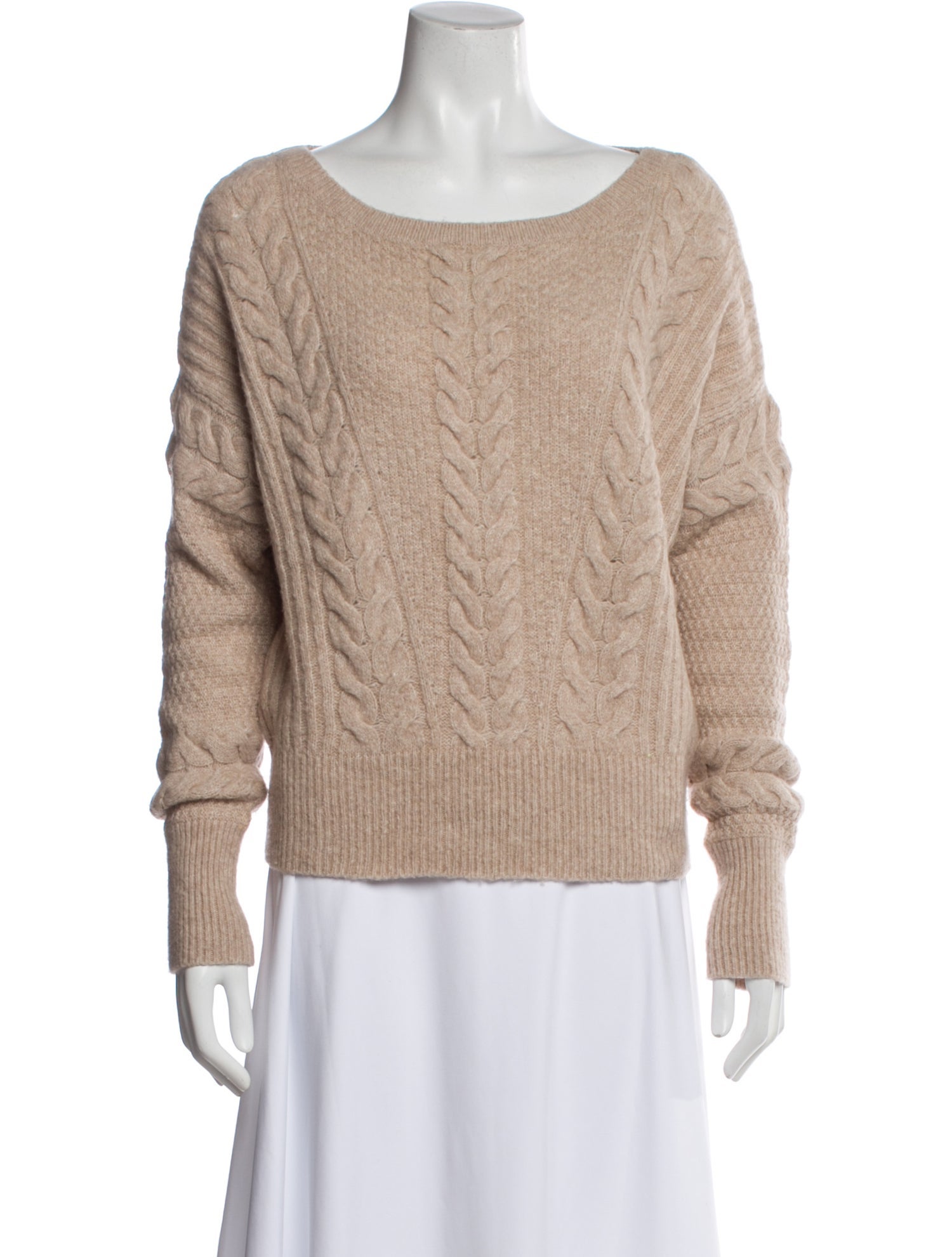 Intermix Wool Scoop Neck Sweater