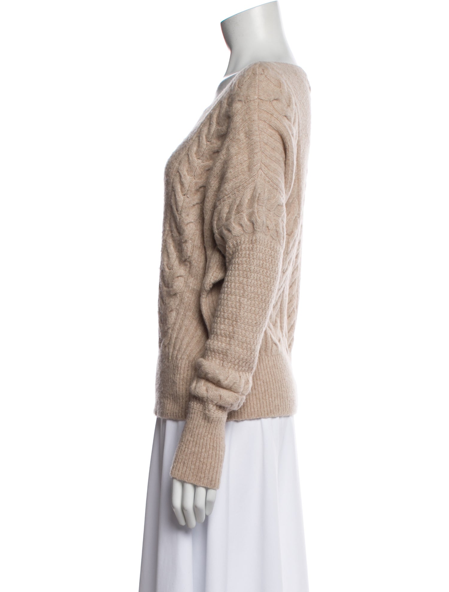 Intermix Wool Scoop Neck Sweater