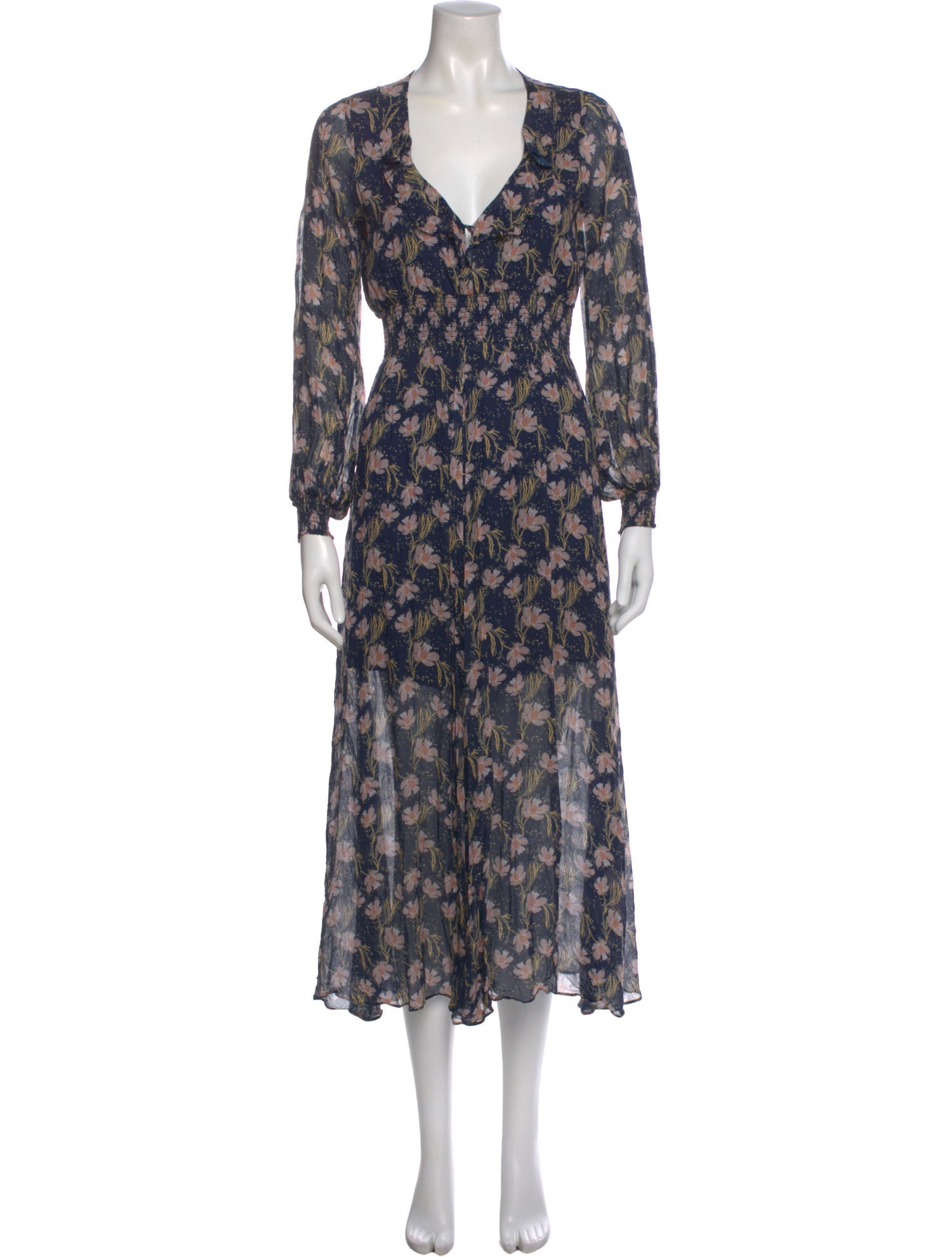 Intermix Floral Print Long Dress