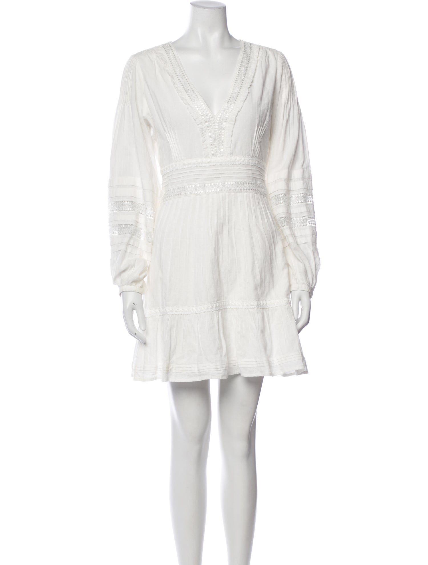 Intermix V-Neck Mini Dress