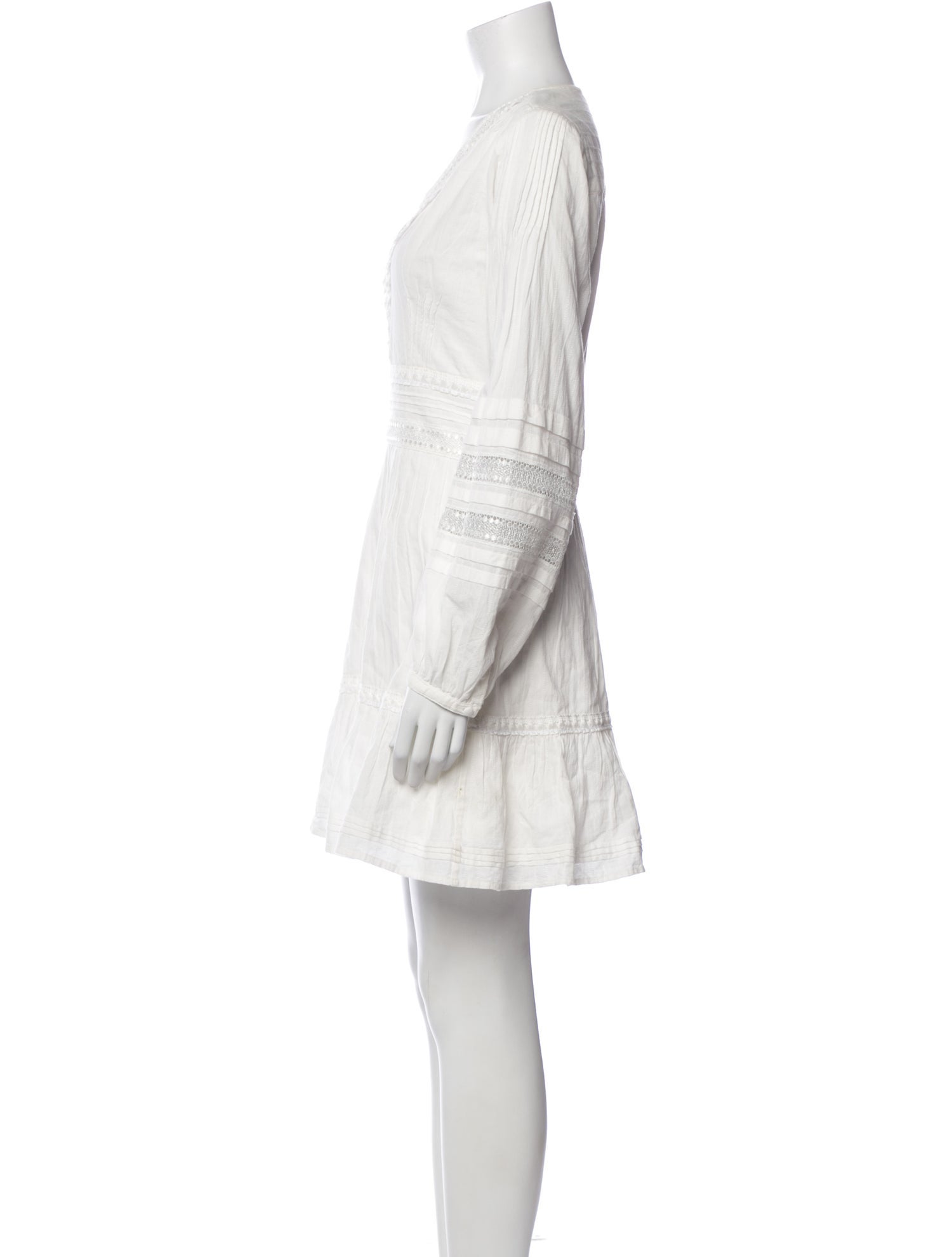 Intermix V-Neck Mini Dress