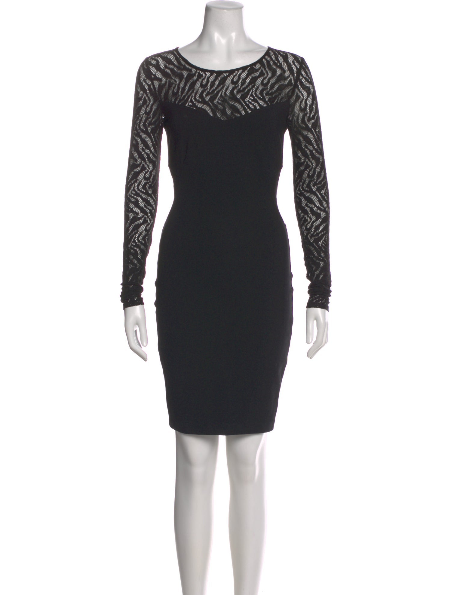 Intermix Scoop Neck Mini Dress
