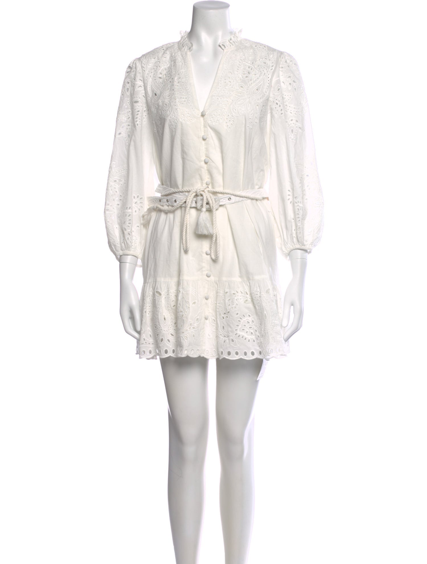 Intermix V-Neck Mini Dress