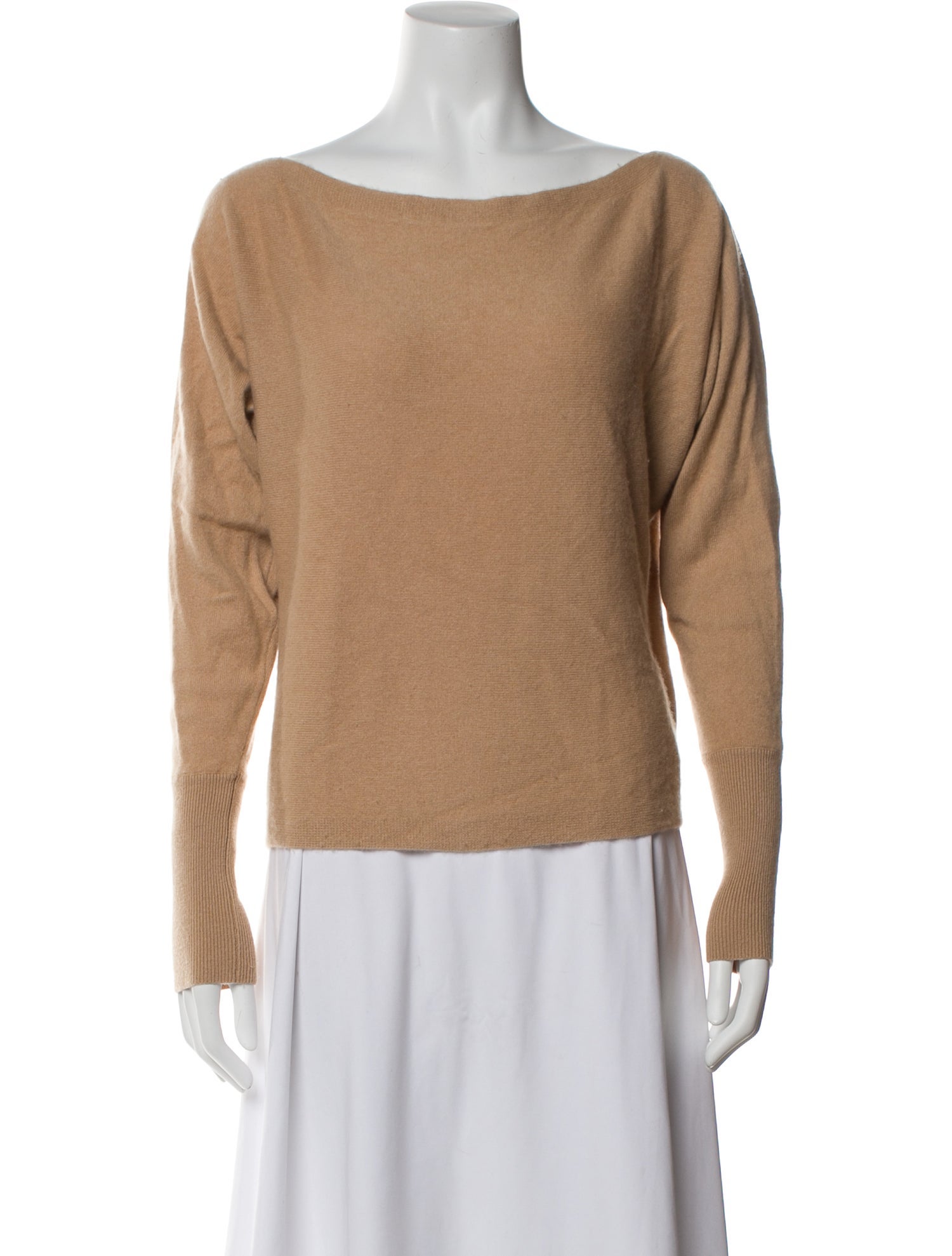 Intermix Cashmere Bateau Neckline Sweater