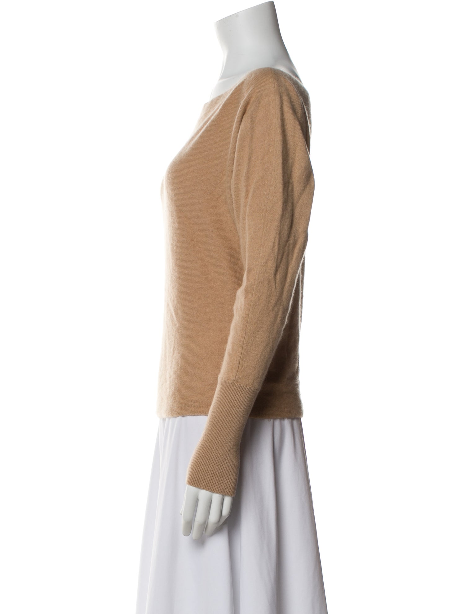 Intermix Cashmere Bateau Neckline Sweater