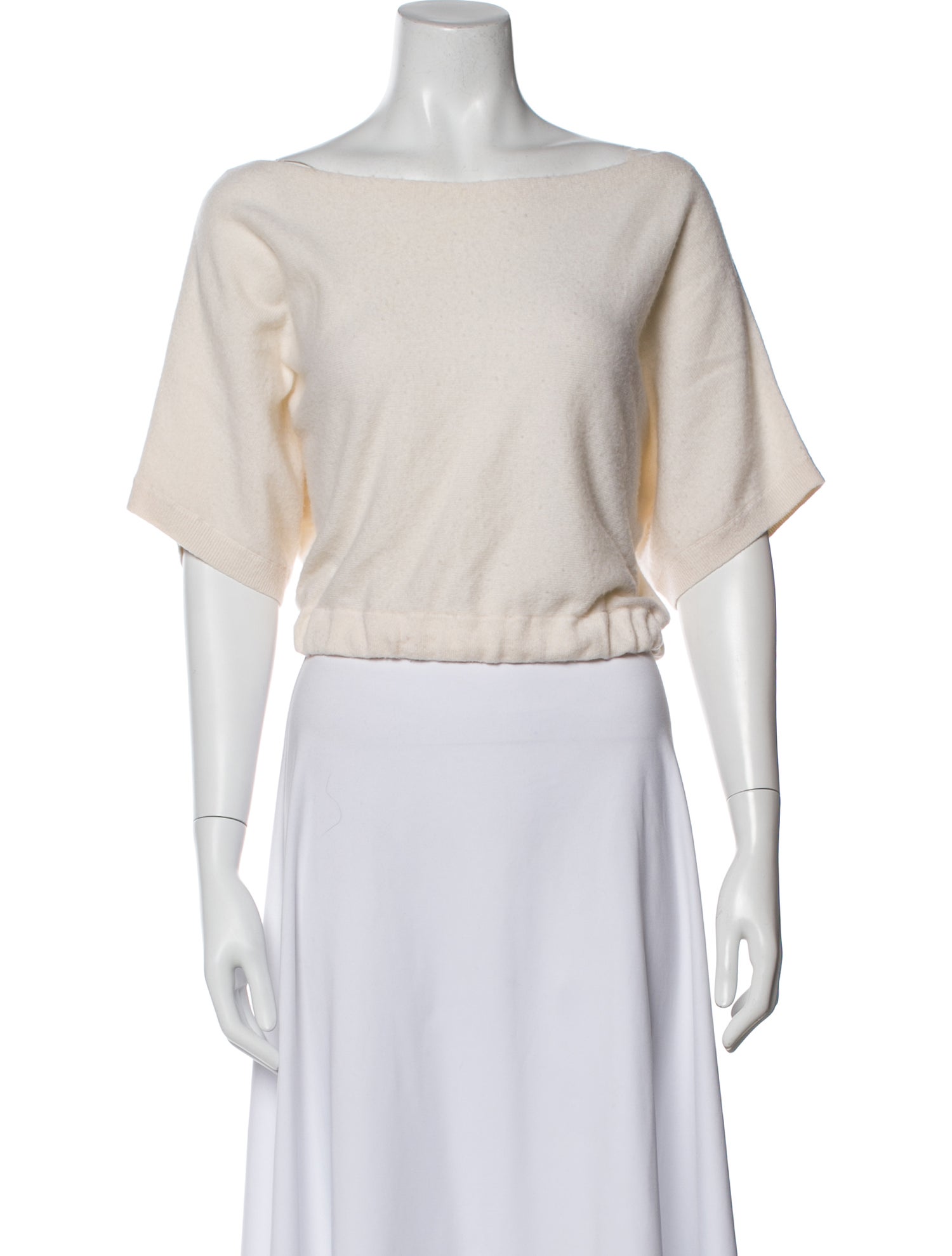 Intermix Cashmere Bateau Neckline Sweater