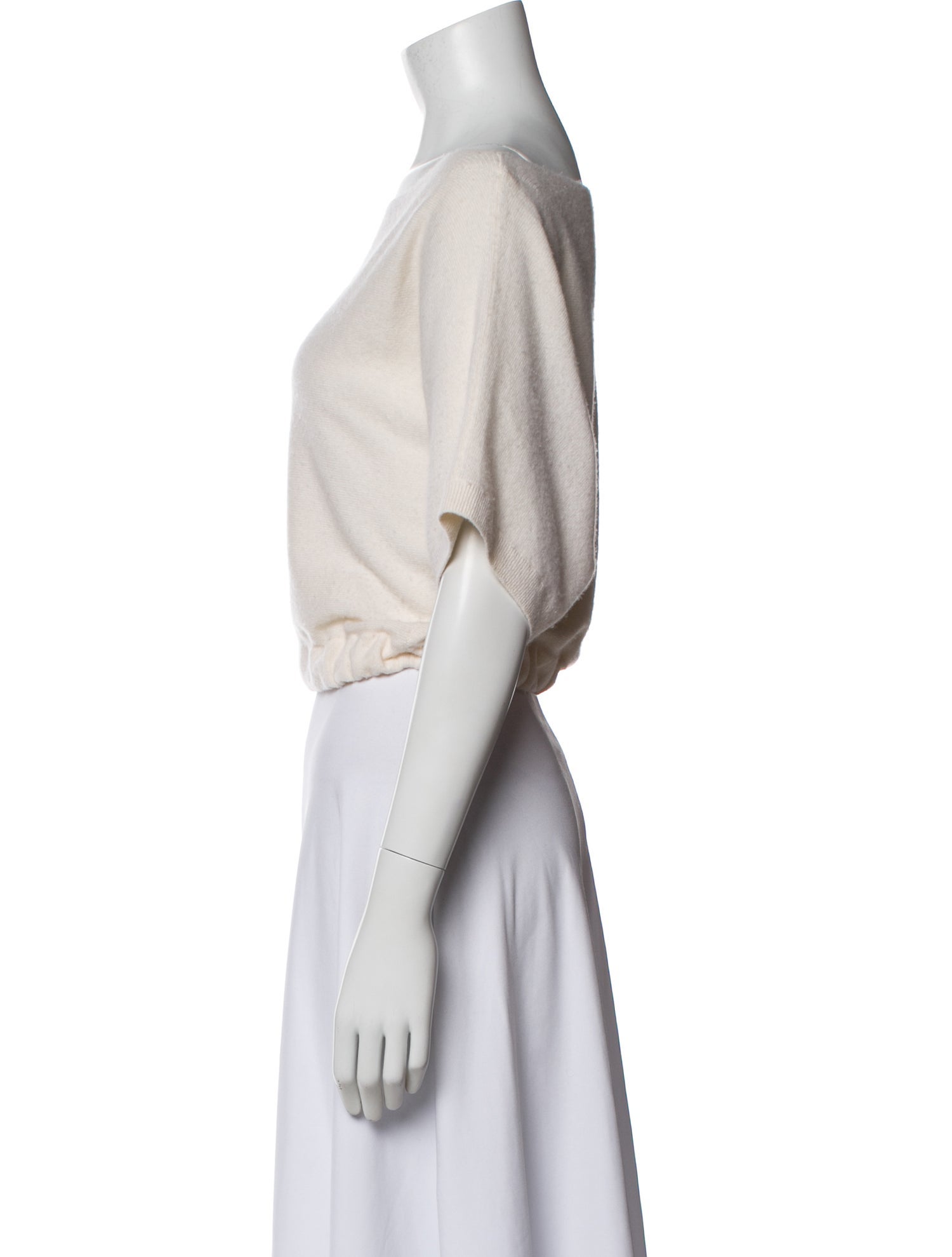 Intermix Cashmere Bateau Neckline Sweater