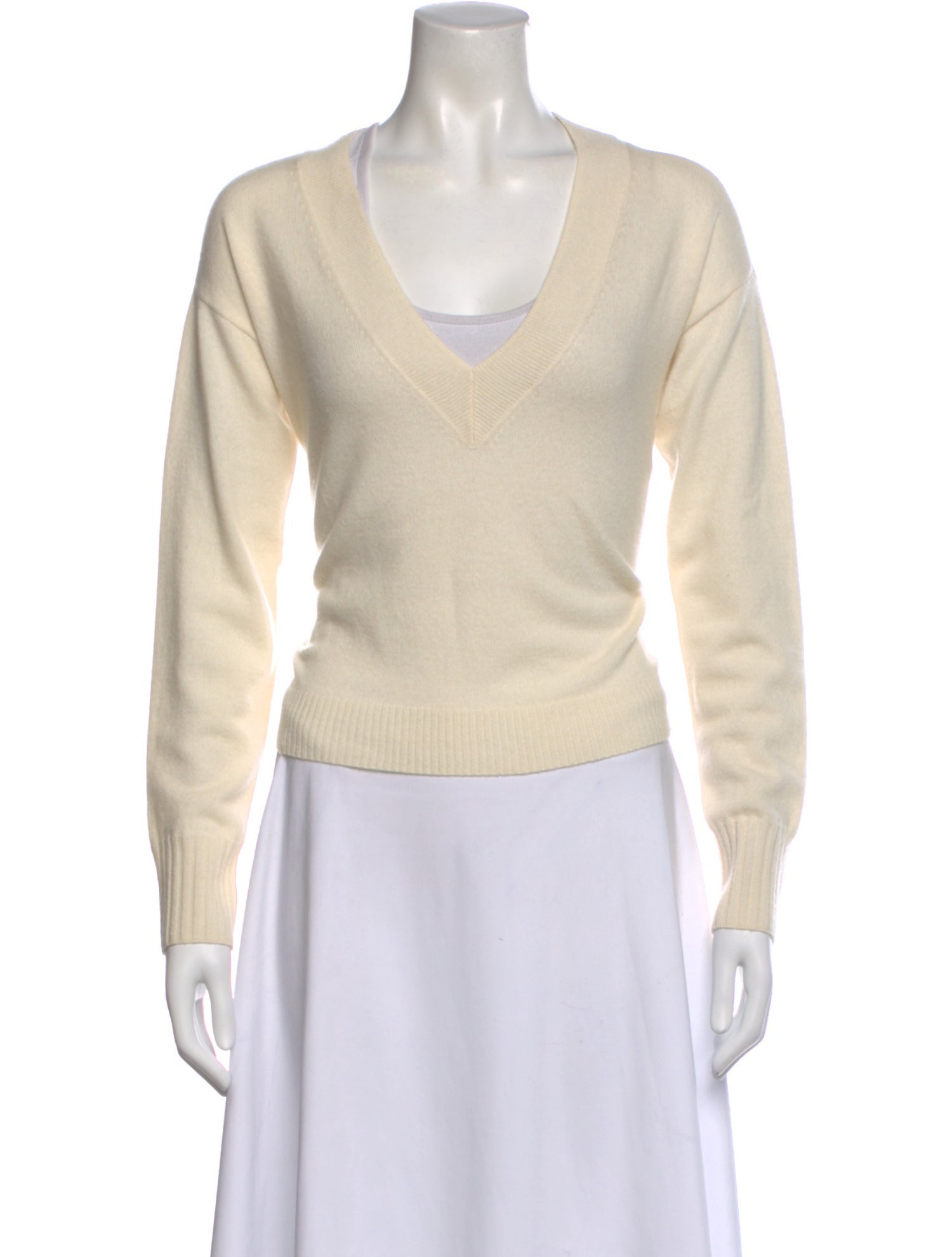 Intermix Cashmere V-Neck Sweater