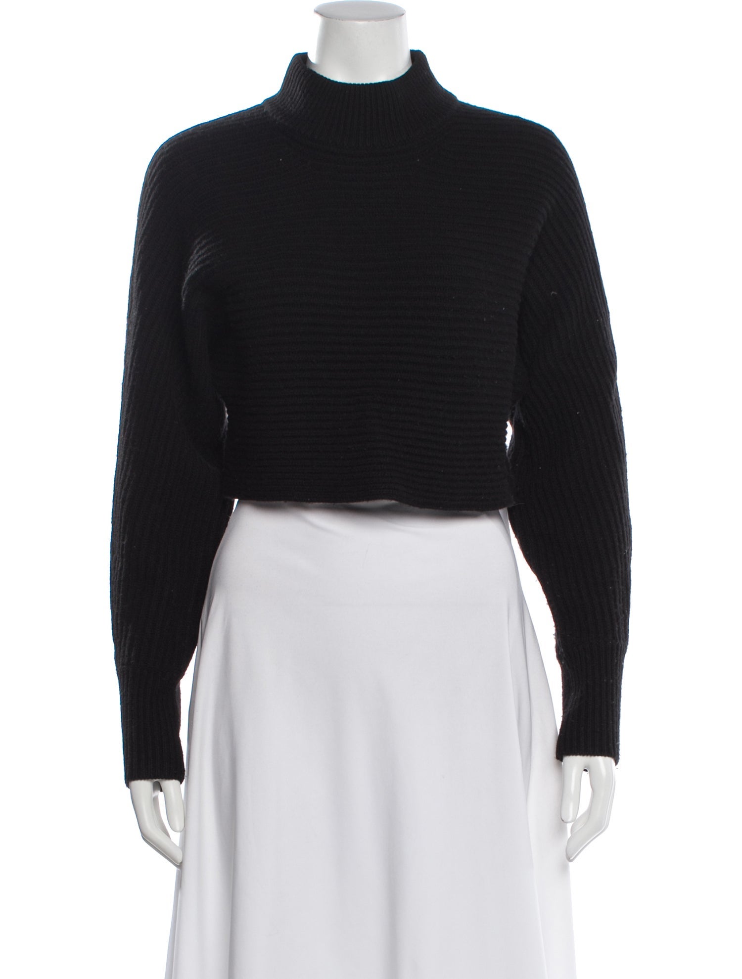 Intermix Wool Mock Neck Sweater