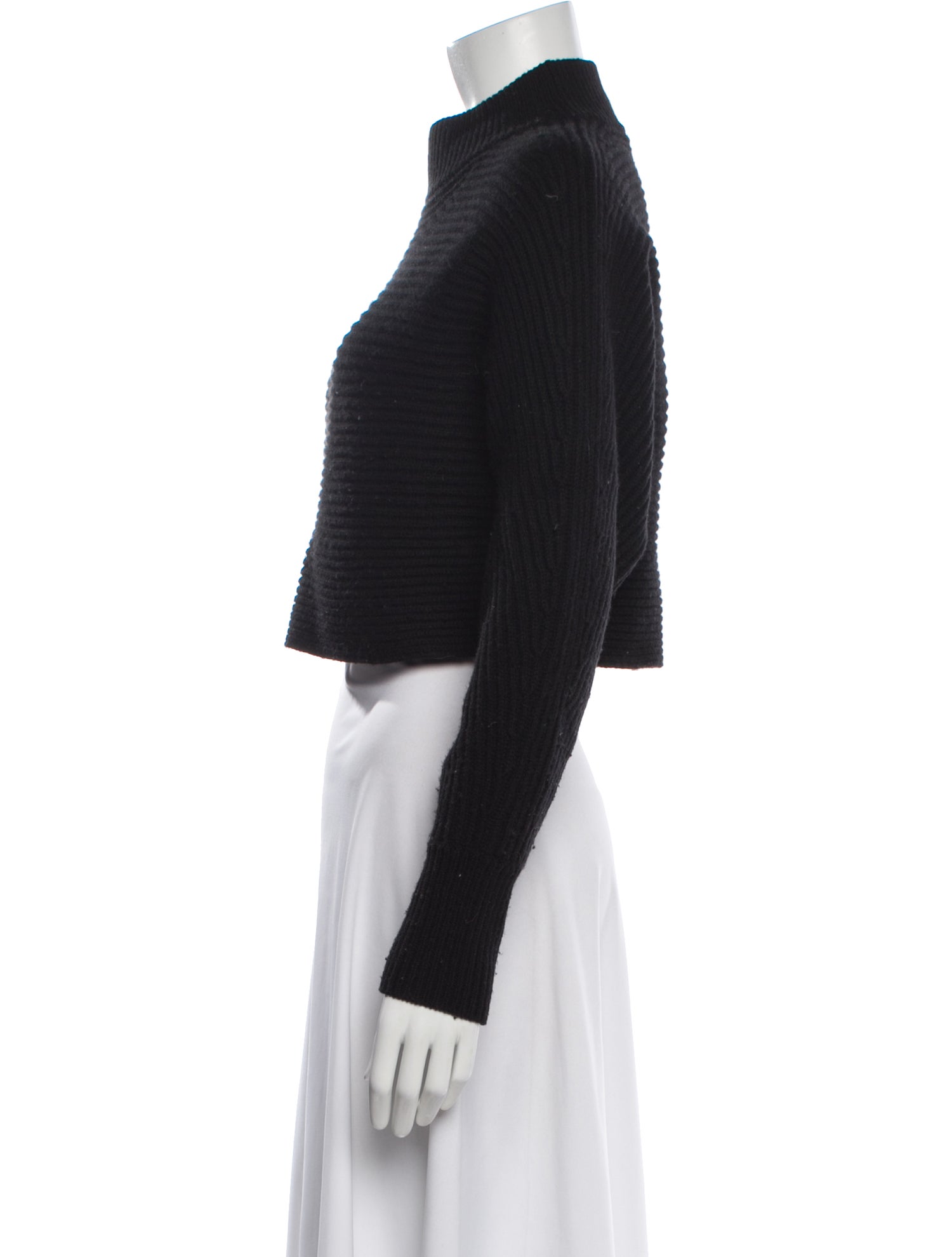 Intermix Wool Mock Neck Sweater