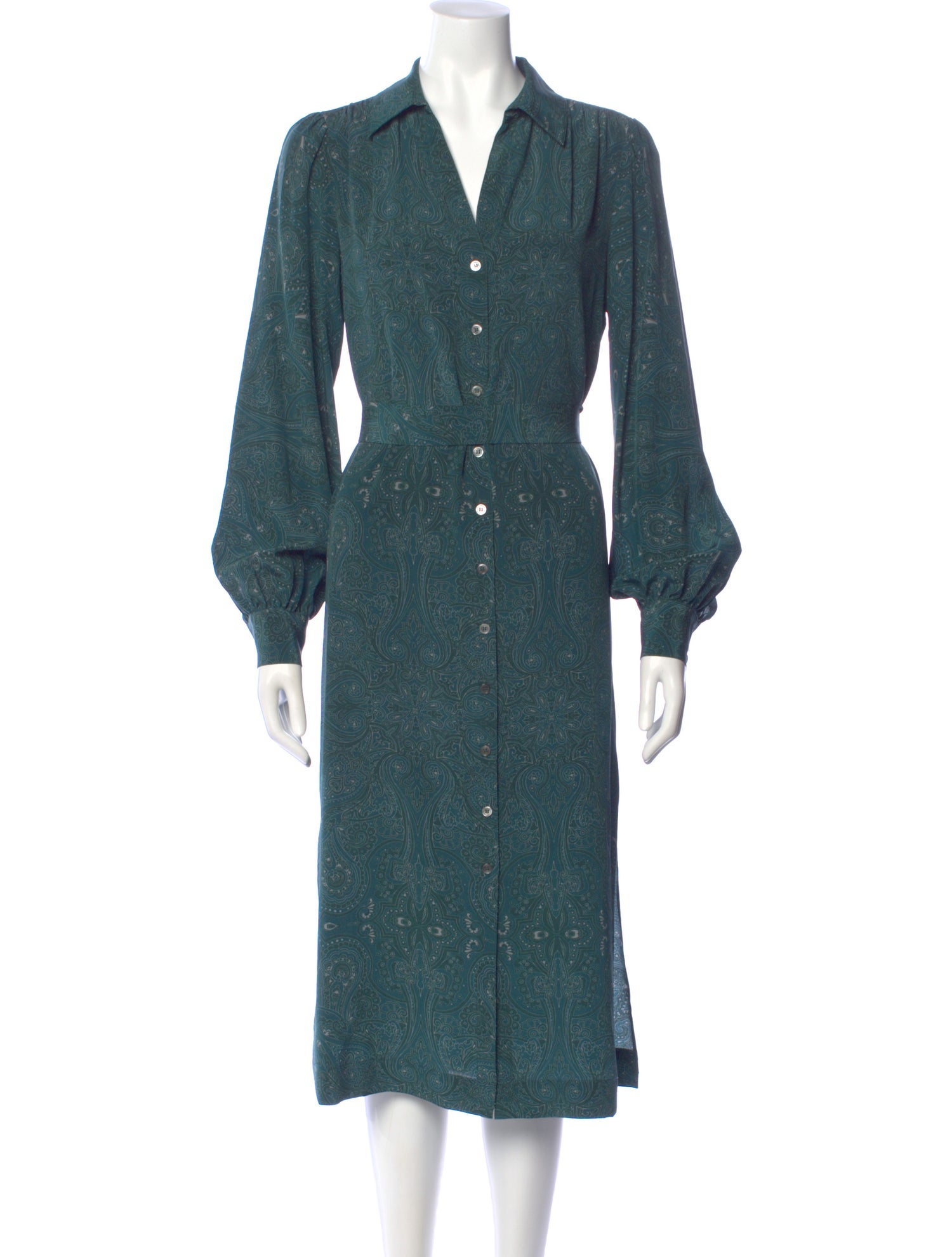 Intermix Silk Midi Length Dress