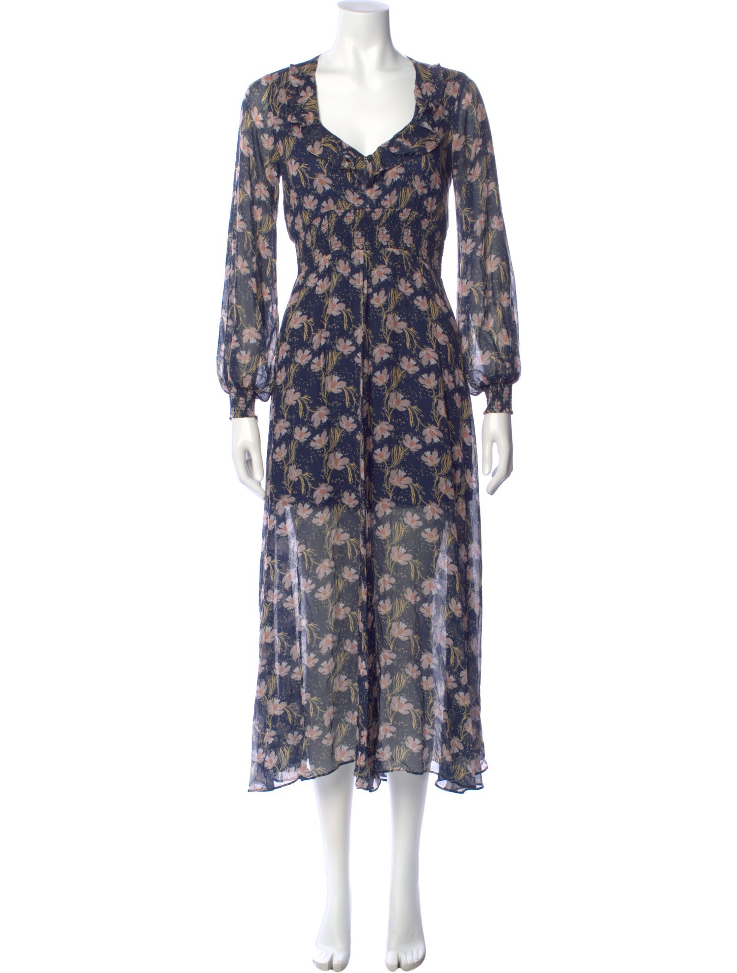 Intermix Floral Print Long Dress