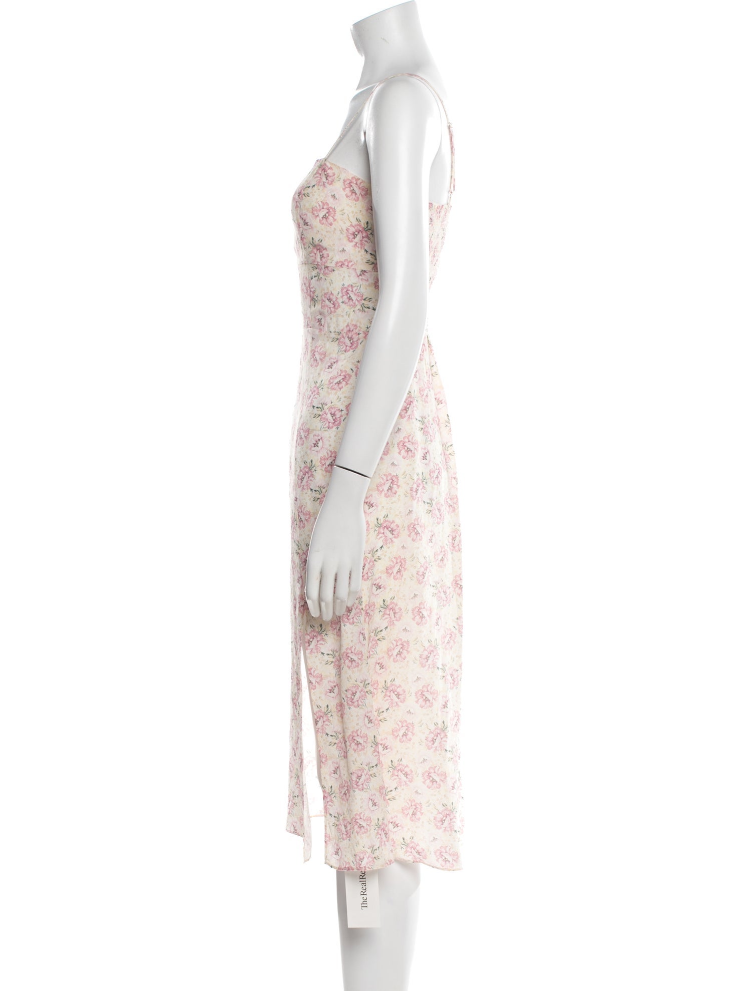 intermix pink dress Intermix Womens 4 Blush Pink Goat Suede Sleeveless Cut Out V-Neck Mini Dress
