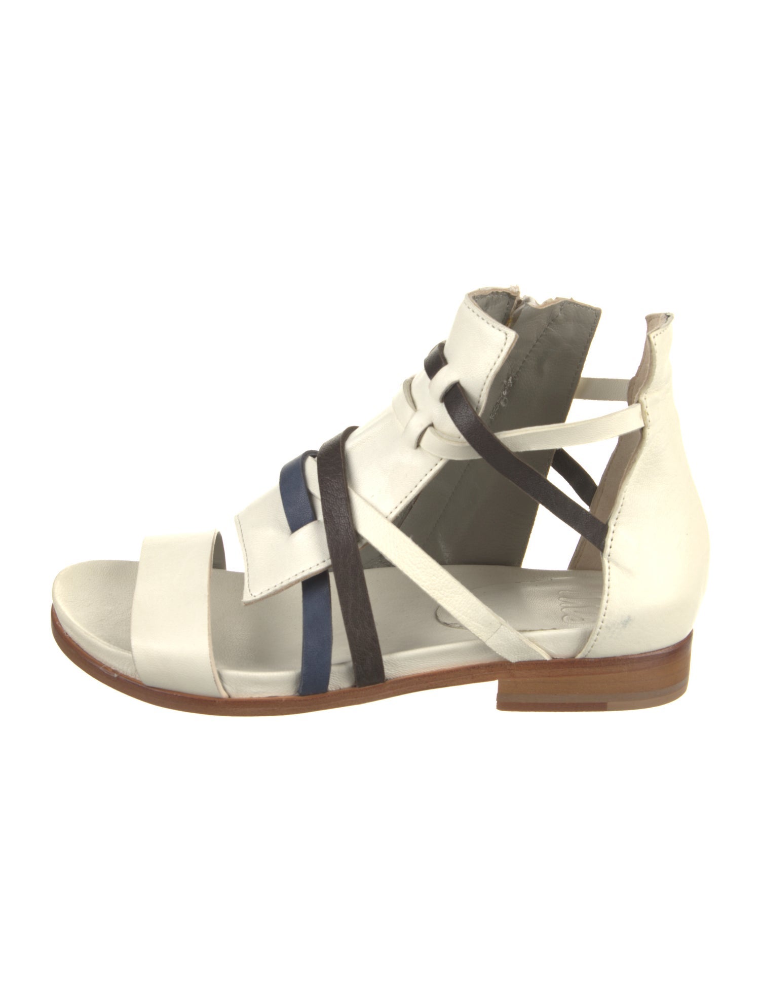 Ixos Leather Printed Gladiator Sandals