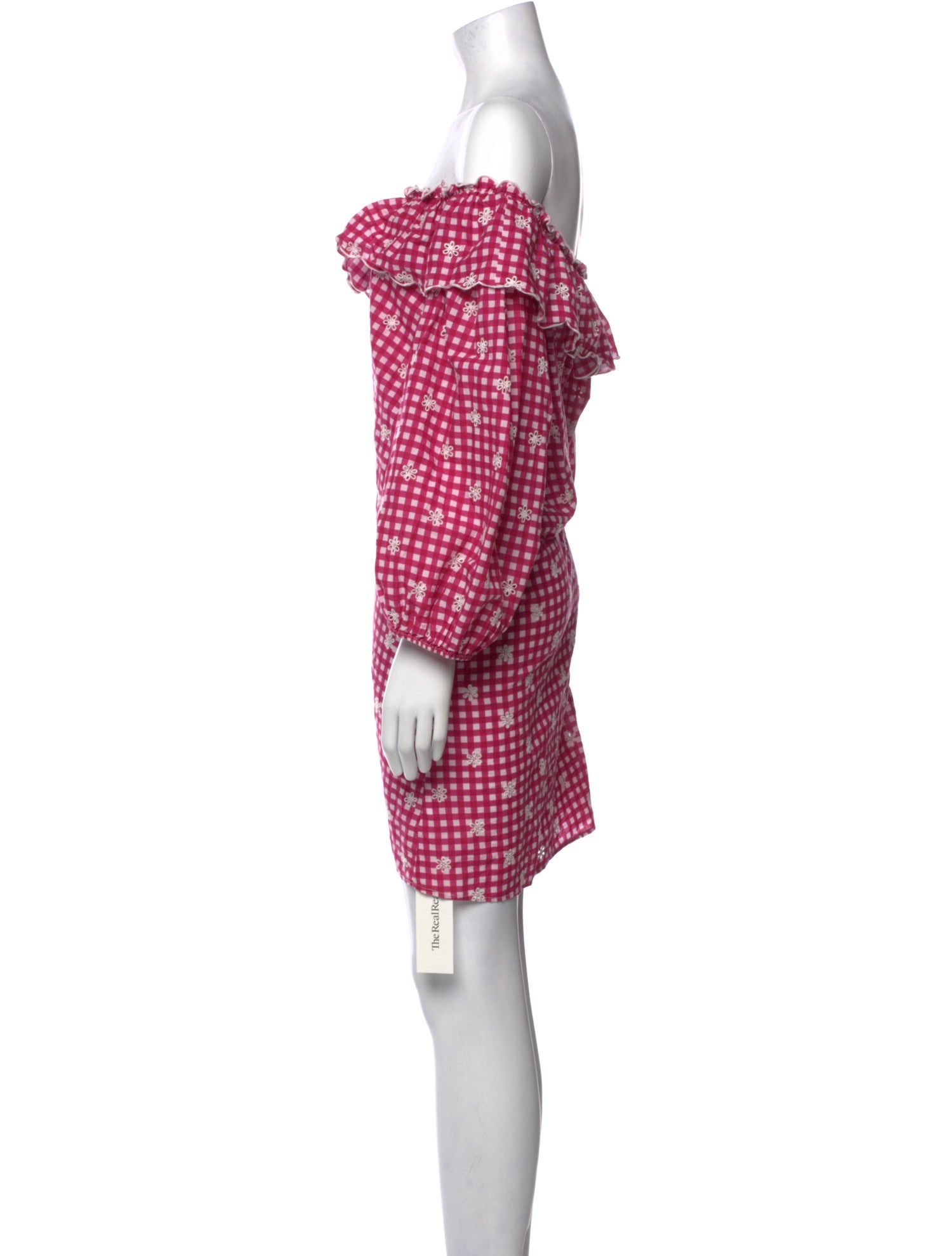 RIXO Plaid Print Mini Dress