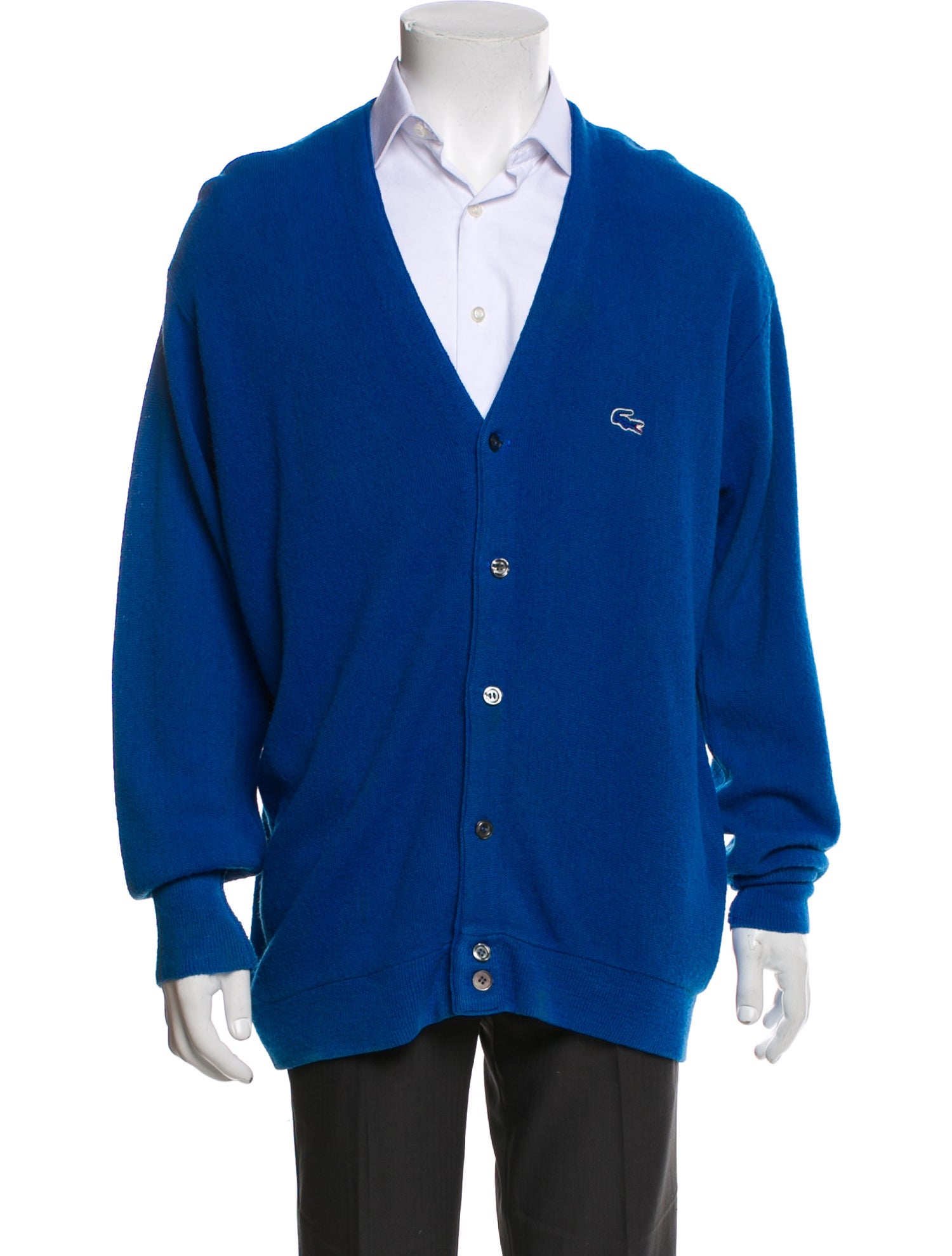 Izod x Lacoste V-Neck Long Sleeve Cardigan