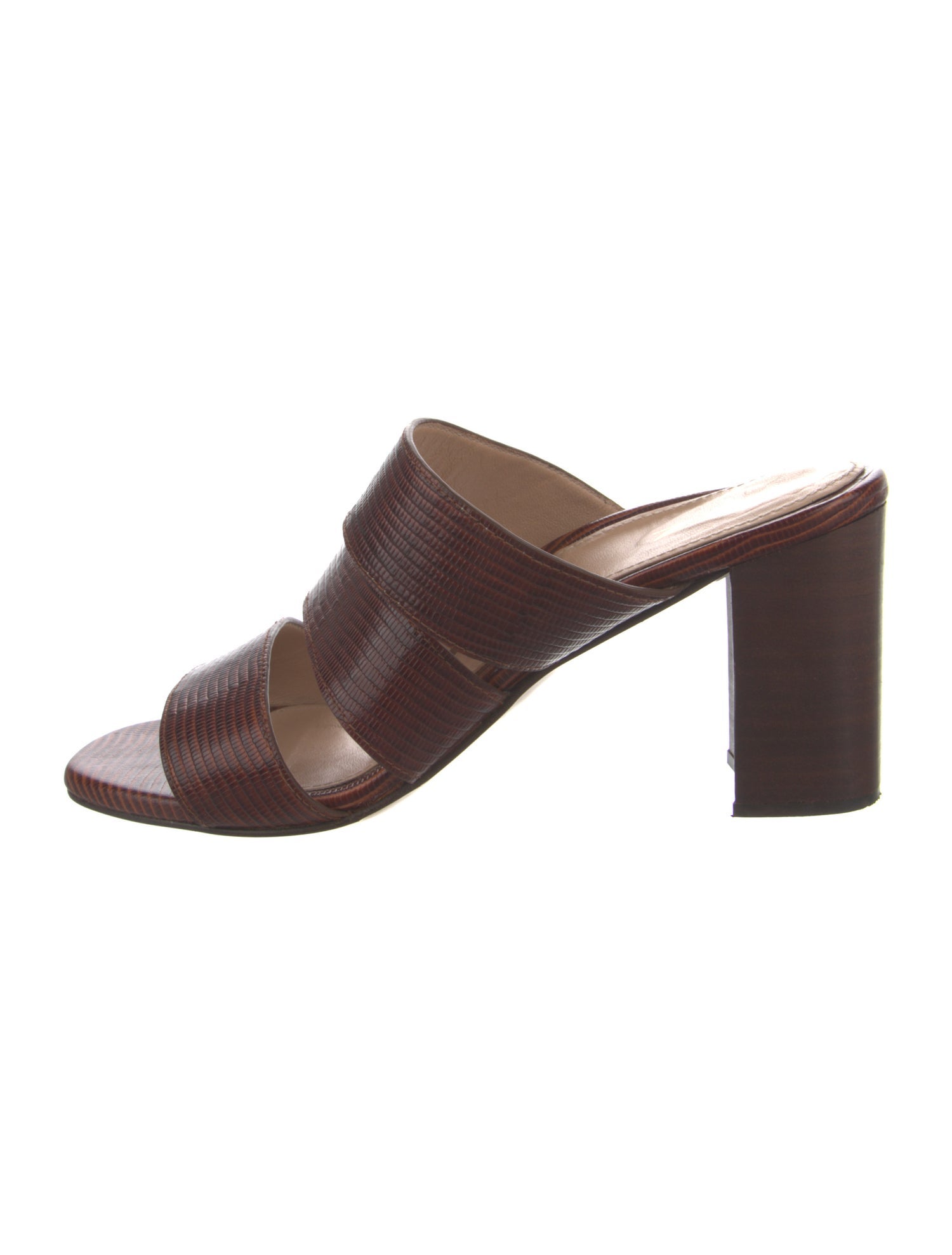 Inez Leather Slides