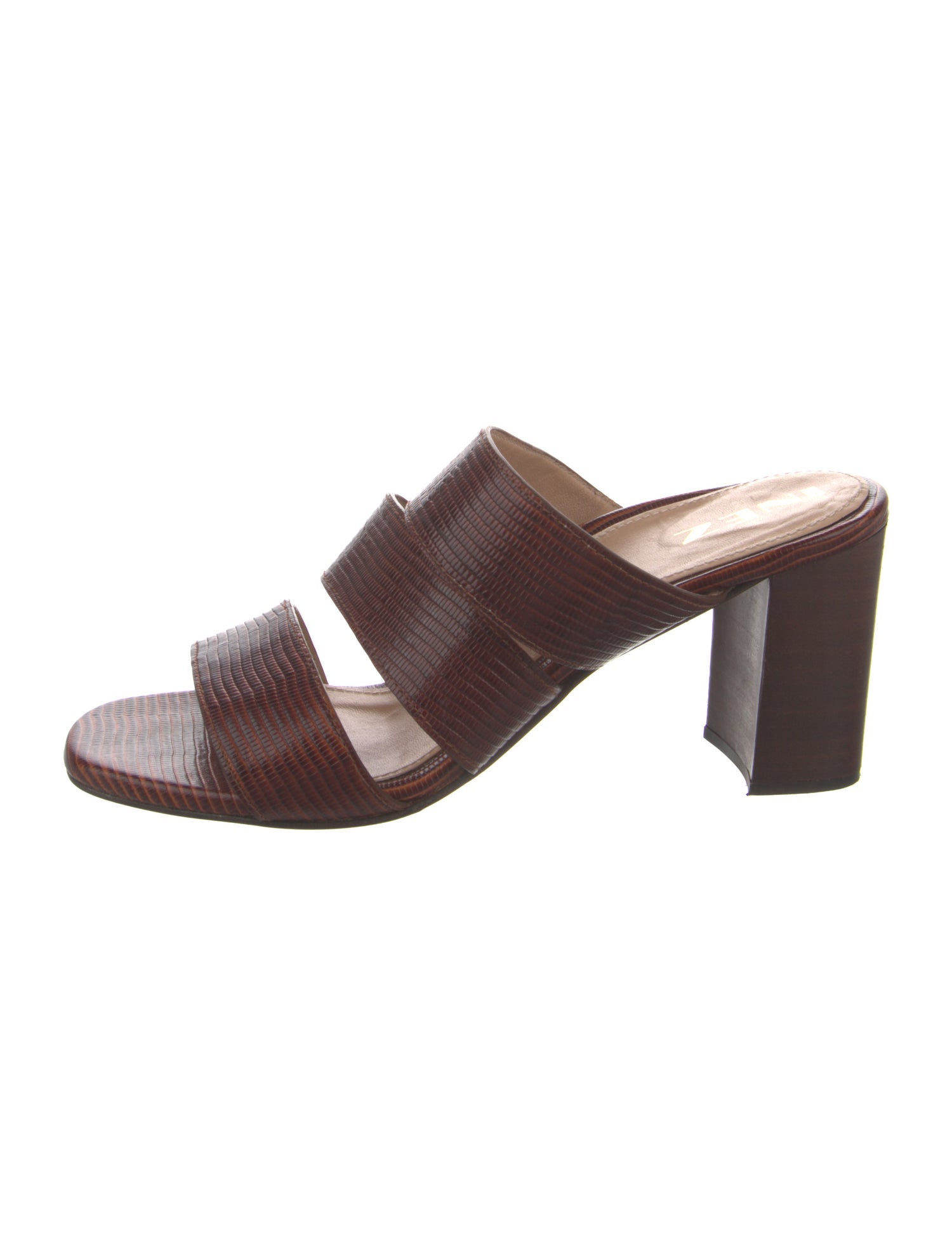 Inez Leather Slides