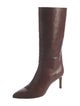 Inez Embossed Leather Riding Boots
