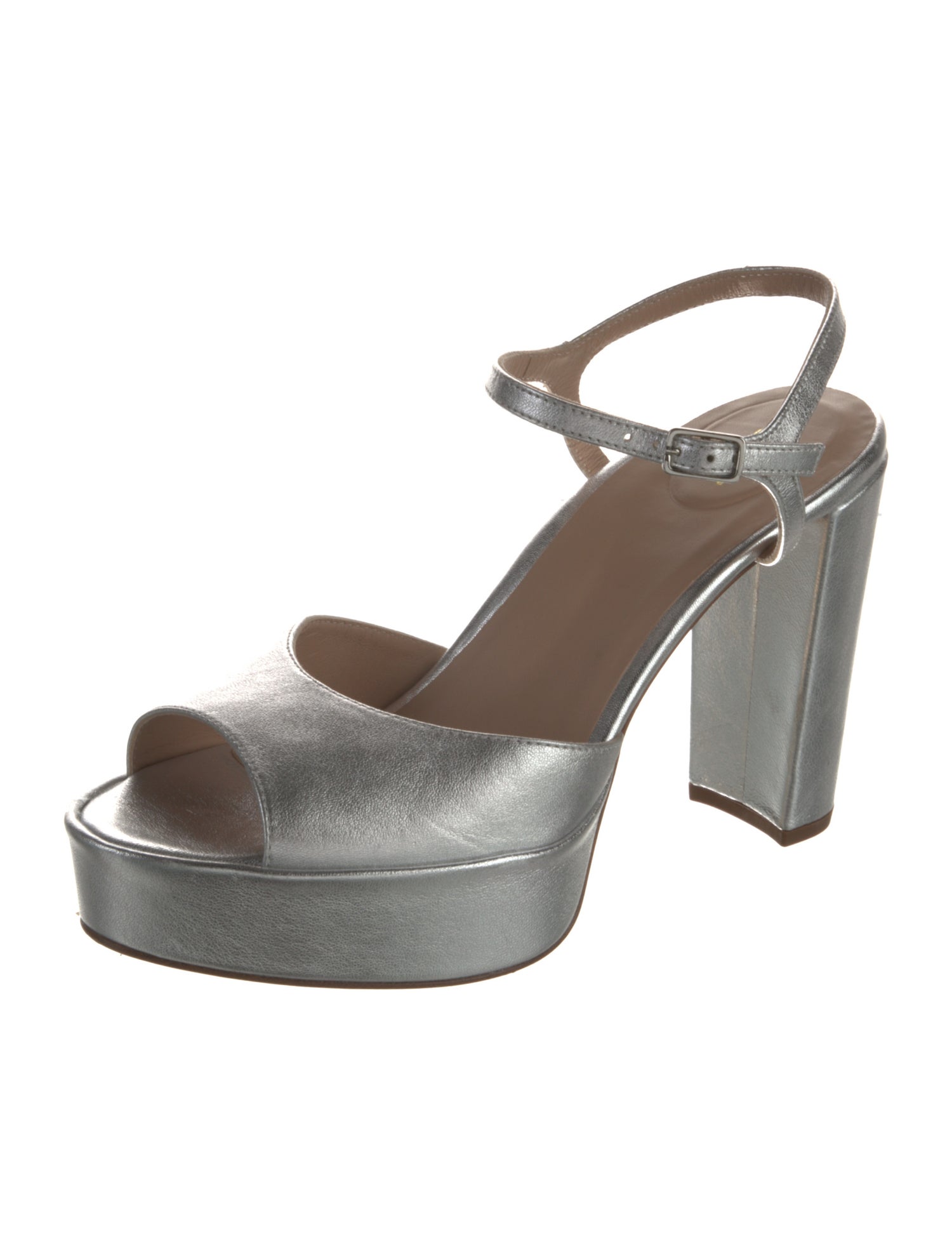 Inez Embossed Leather Slingback Pumps