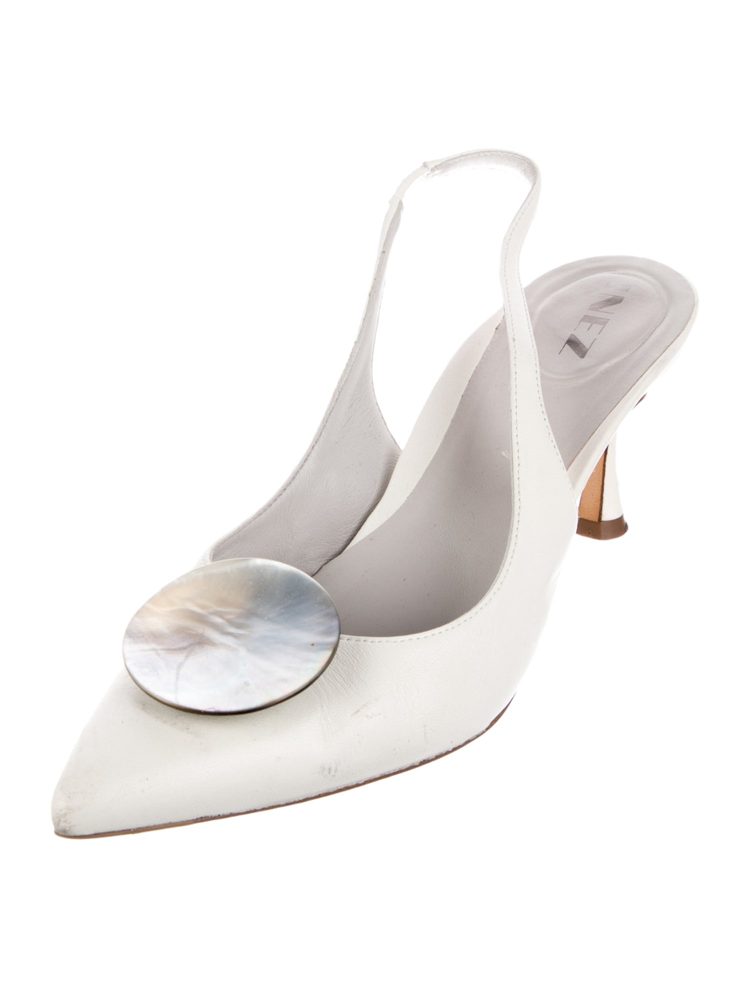 Inez Leather Slingback Pumps