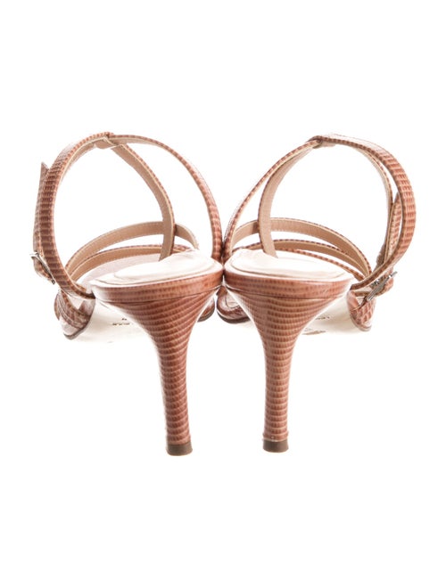 Inez Leather Patterned Sandals