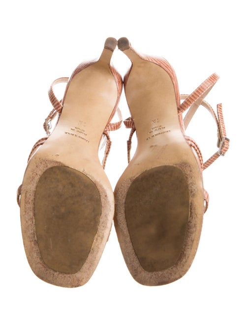 Inez Leather Patterned Sandals