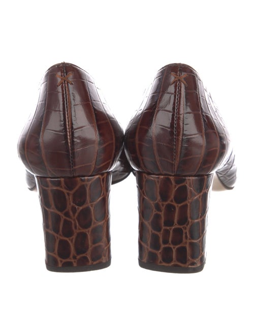 Inez Embossed Leather Printed Pumps