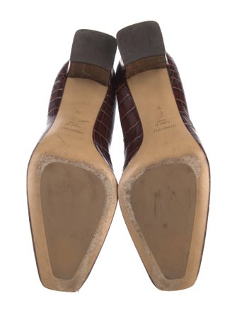 Inez Embossed Leather Printed Pumps