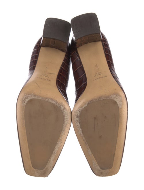 Inez Embossed Leather Printed Pumps