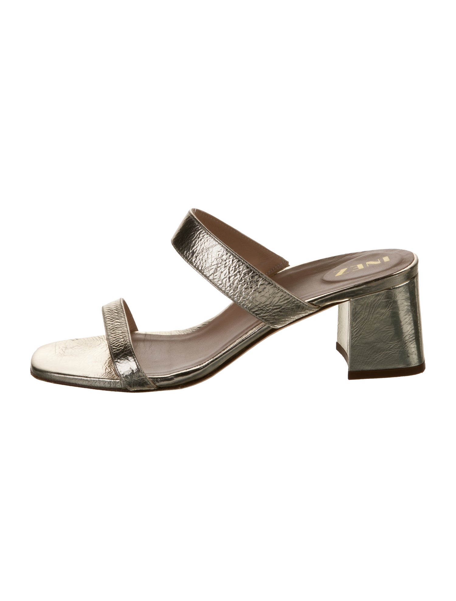 Inez Leather Slides