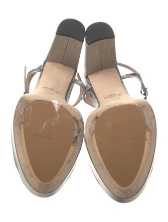 Inez Embossed Leather Sandals