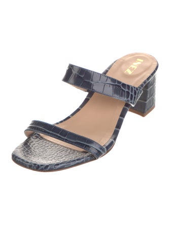 Inez Leather Slides
