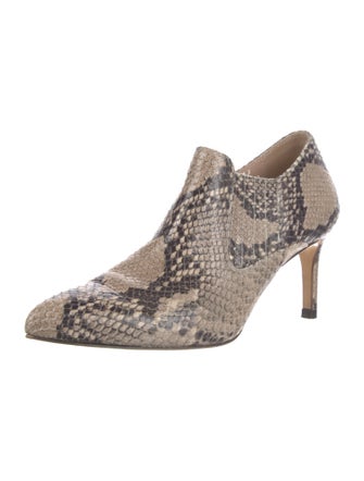 Inez Embossed Leather Animal Print Pumps