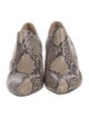 Inez Embossed Leather Animal Print Pumps