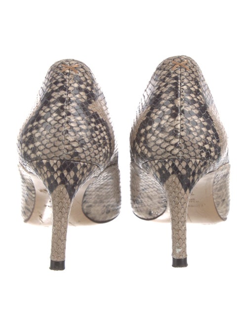 Inez Embossed Leather Animal Print Pumps